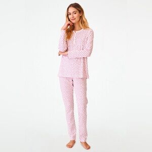 Roller Rabbit Pink Polka Dot Pajama Set